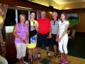 Hélèna Fournier et son équipe gagnante au golf